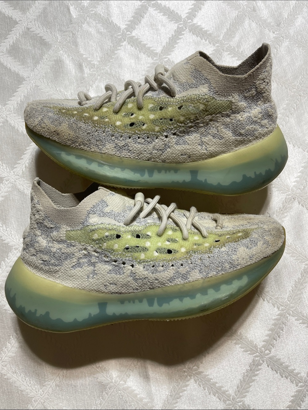 Adidas Yeezy Boost 380 Alien blue Men's Knit Athletic Sneakers size 7.5